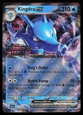 Carta Pokémon promozionale timbrata Kingdra ex 012/064 Holo Shrouded Fable