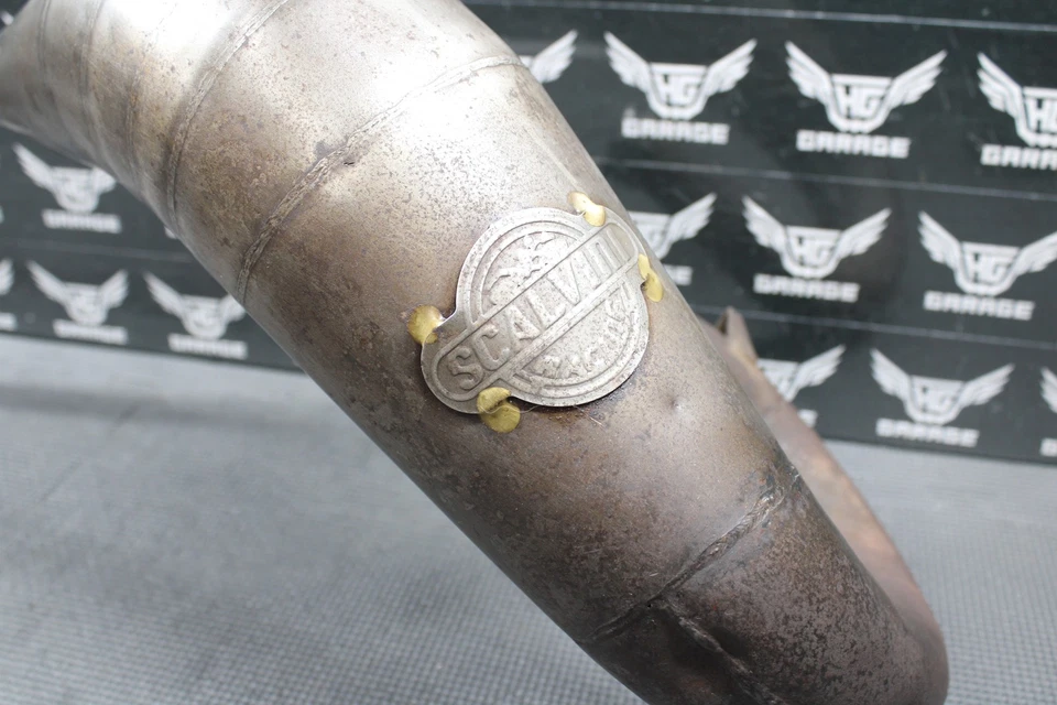 2005 SUZUKI 02-18 RM85 SCALVINI FÁBRICA FUNCIONA CONE EXHUAST TUBO CÂMARA CABEÇALHO - Imagem 2 de 4