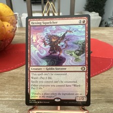 🌈Magic: The Gathering Hexing Squelcher 0145 ECL Rare Creature Red FOIL