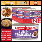 Lump Crab Meat 6 oz Premium Quality Seafood Pack of 12 Cans Fresh Taste