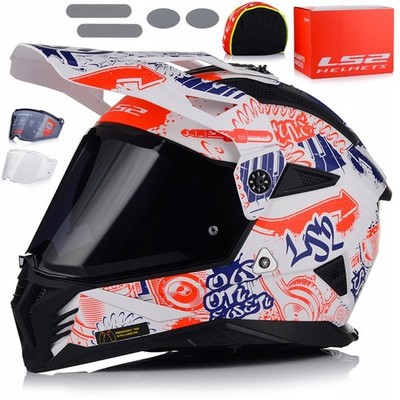 Motorradhelm Enduro Quad Helm | LS2 MX702 Pioneer II Block | Offroad ATV XS-3XL
