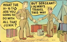 WWII Military Postcard 1943 MWM Army Comic Series