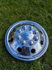 15" Chrome Van Wheel Trims Motorhome RV Hub Cap X1  Domed Curved Trim Cap-single