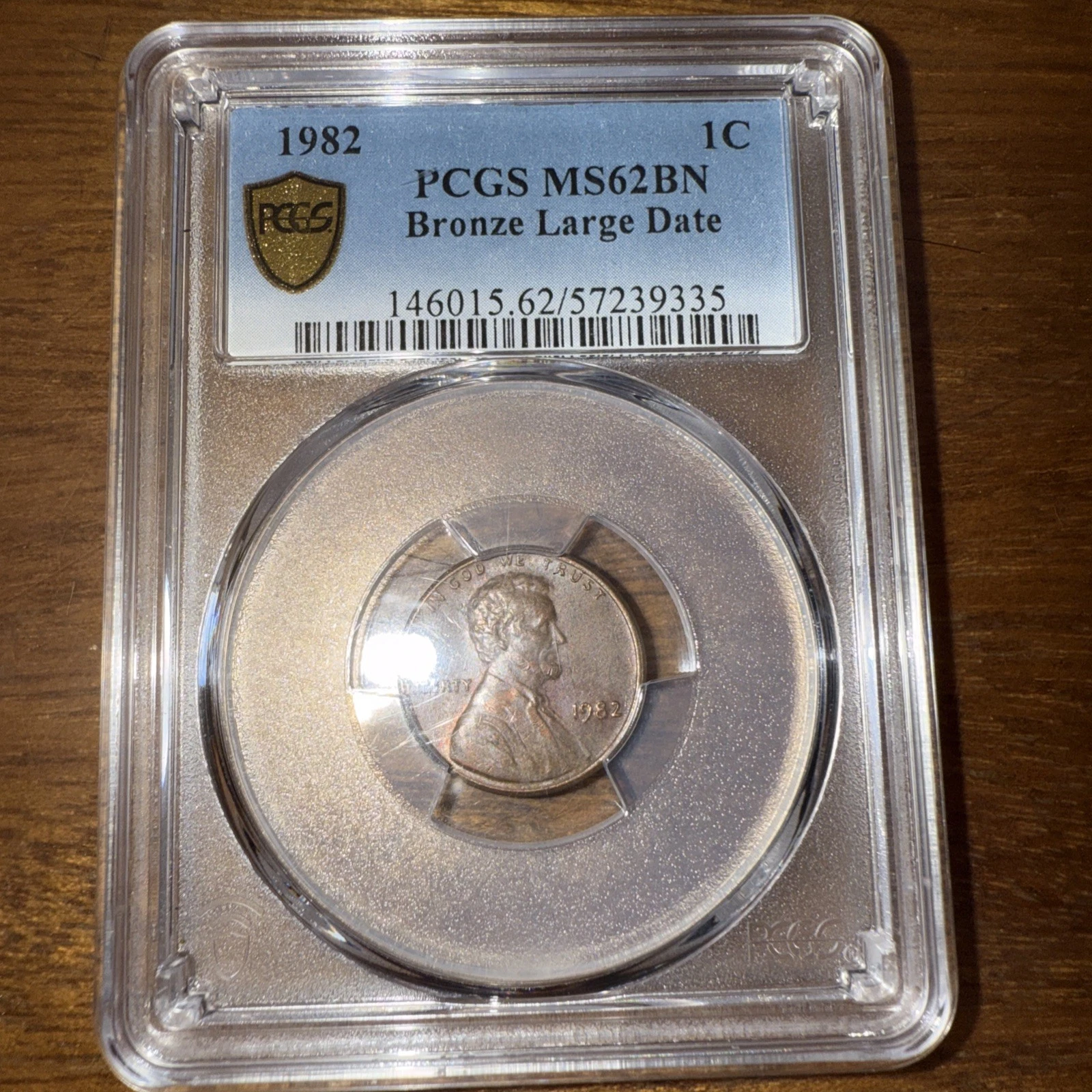 1982 Penny Struck THR No Mint Mark