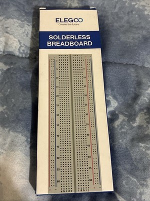 ELEGOO Breadboard 830 Point Solderless Prototype PCB Board Kit for Arduino 