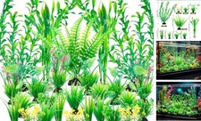 Aquarium Artificial Green Plastic Plants Decorations 26 PCS Large Fish Tank