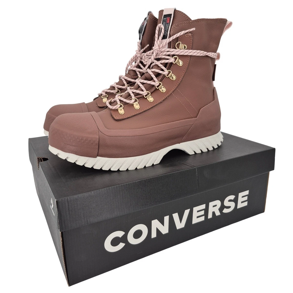 Converse Men\'s 8 Boots Leather Utility Lugged 2.0 Brown Thinsulate Lined Winter Converse main image 2