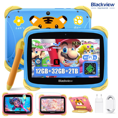 Blackview LINK MINI KIDS Kinder Tablet 7 Zoll 12GB+32GB+2TB Android 16 TÜV SÜD