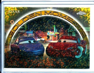 Neon Night in Radiator Springs 2025 Topps Pixar Gold Mini-Diamond Refractor #/50