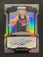 2024-25 Panini Prizm Jabari Walker #PNM-JWB Penmanship Silver Auto