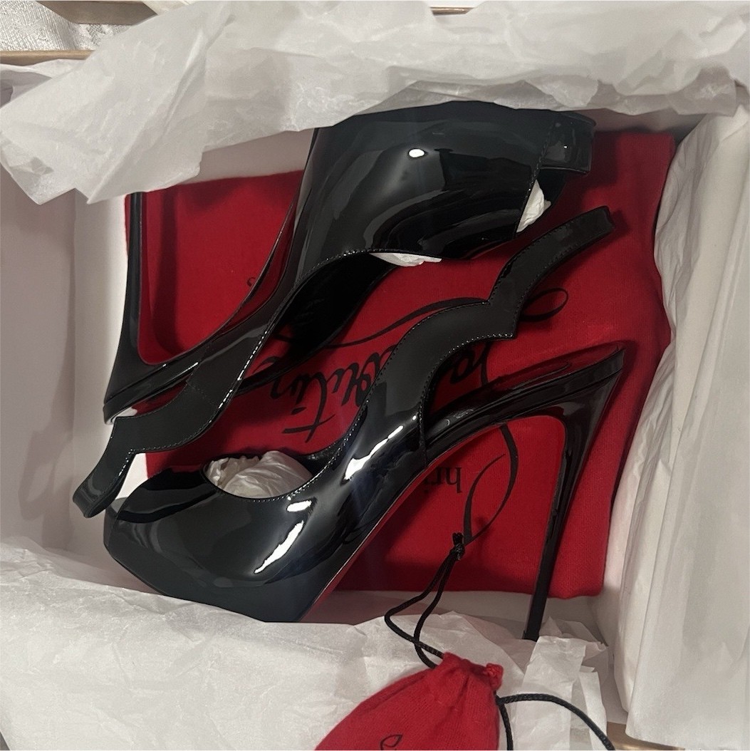 Christian Louboutin Hot Chick Sling Alta 120 Heels | eBay