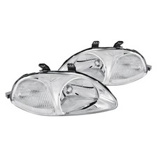 For Honda Civic 1996-1998 Lumen 87-1001197 Chrome Euro Headlights For Honda Civic 1996-1998 Lumen 87-1001197 Chrome Euro Headlights