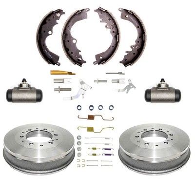 Rear Brake Drums Shoes Cylinders Set 8 pcs For 05-19 Toyota Tacoma 4WD w 6 Studs