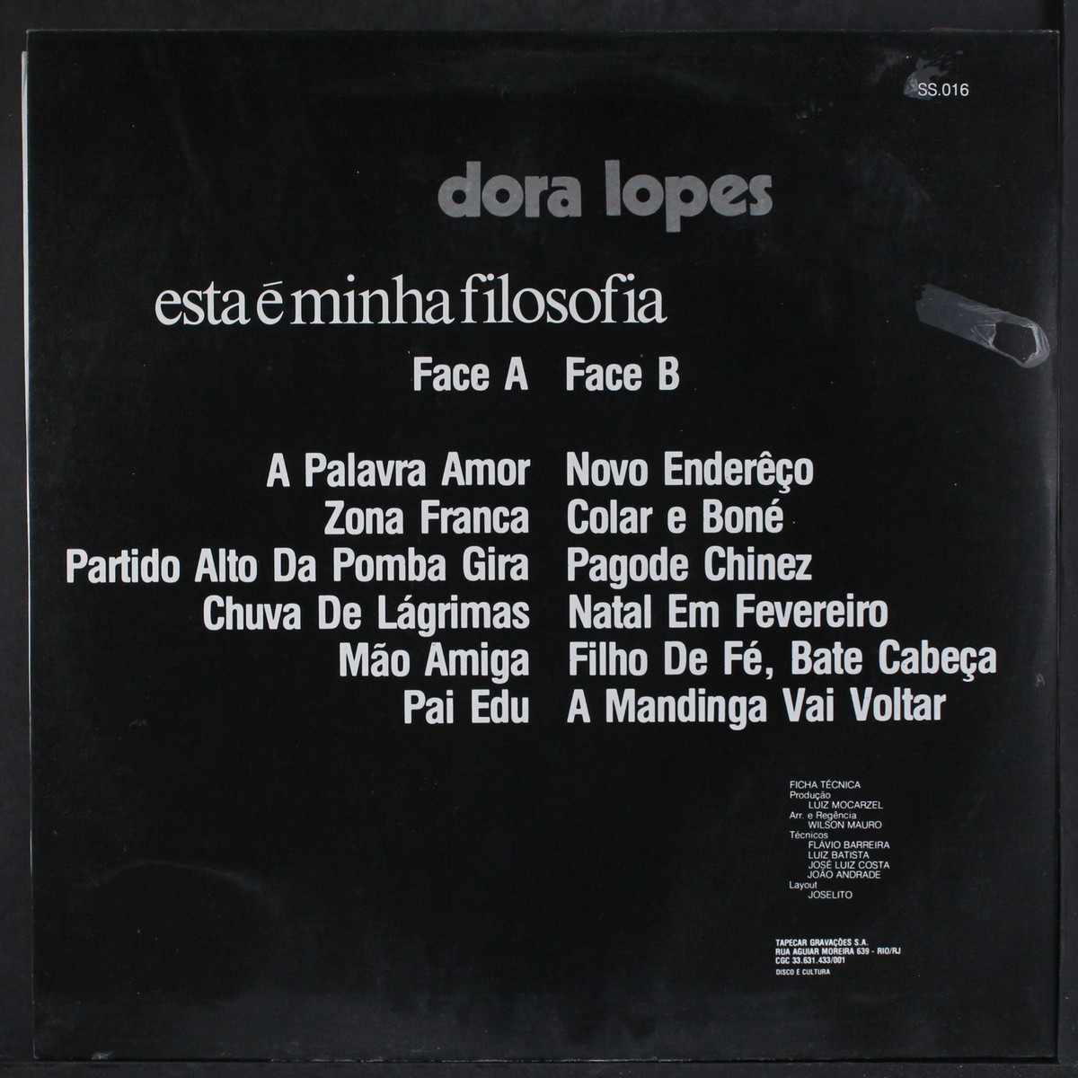 DORA LOPES: esta e minha filosofia TAPECAR 12