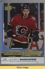 2017-18 Upper Deck Young Guns Silver Foil Andrew Mangiapane #497 READ ex2