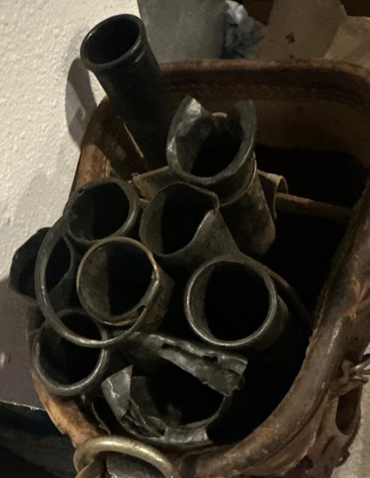 BOLSA DE PALOS DE GOLF VINTAGE MID CENTURY WILSON COUNTRY CLUB MARRÓN CUERO Y TELA Foto 4 de 4