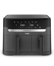 Tefal Easy Fry Dual Air Fryer 8.3L 2 Drawers Extra Crisp 7 Programs EY901HG0