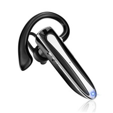 Bluetooth Earpiece V6.1, Wireless Handsfree Headset with Mic, Obsidian Black