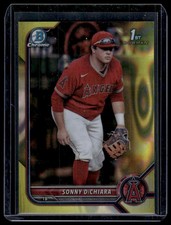 2022 Bowman Draft #BDC-16 Sonny DiChiara Chrome Yellow Lava Refractor #/75