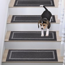 Stair Tread Mats 70x22cm Pack of 4, Step Mats Indoor Self Adhesive Non Slip...