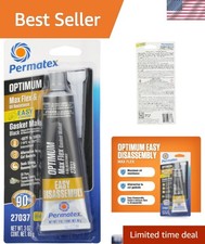 Optimum Black Gasket Maker 3 oz - Superior Silicone Sealant for Automotive Use