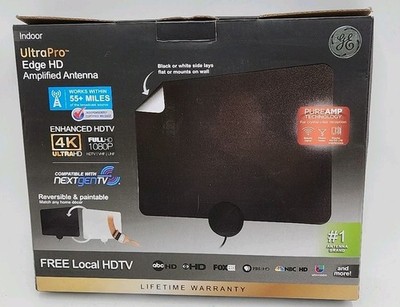 NEW GE UltraPro Edge HD Amplified Indoor Antenna 