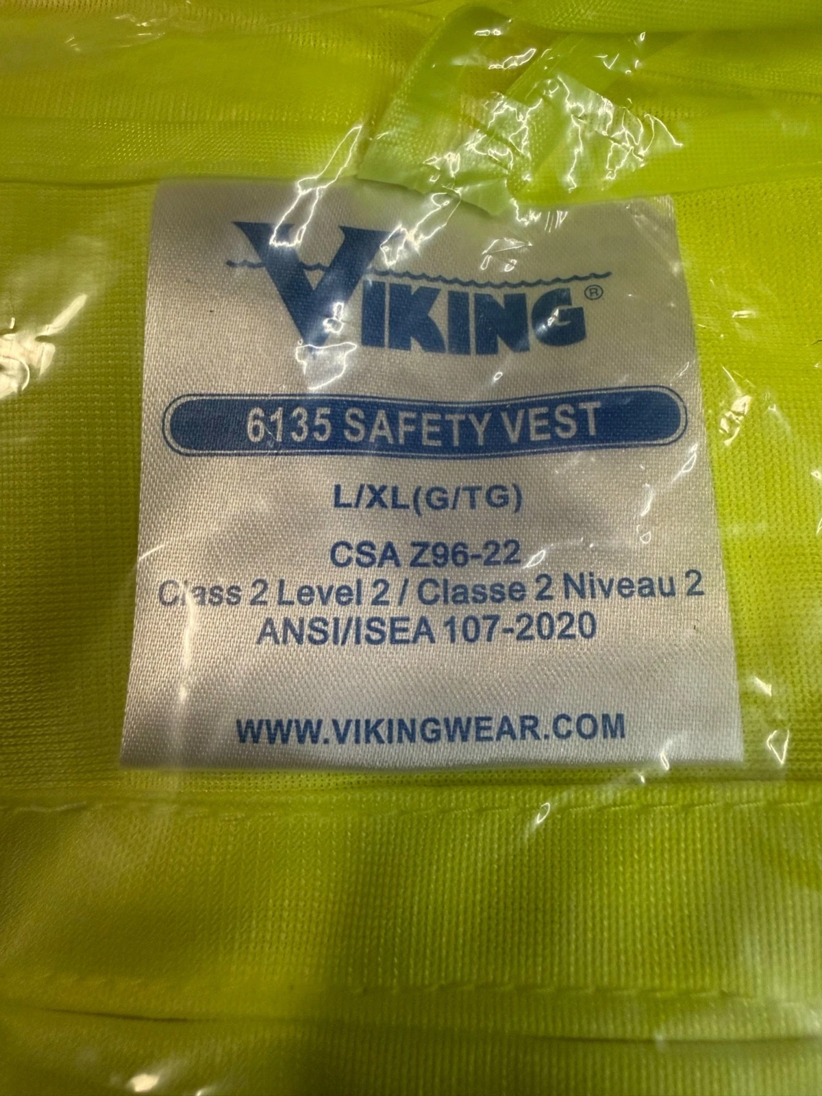 Viking Class 2 Safety Reflective Vest 6135 Large / XLarge (Box of 25) Bulk image 5