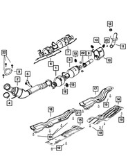 Genuine Mopar Diesel Particulate Filter Assembly 68035061AB