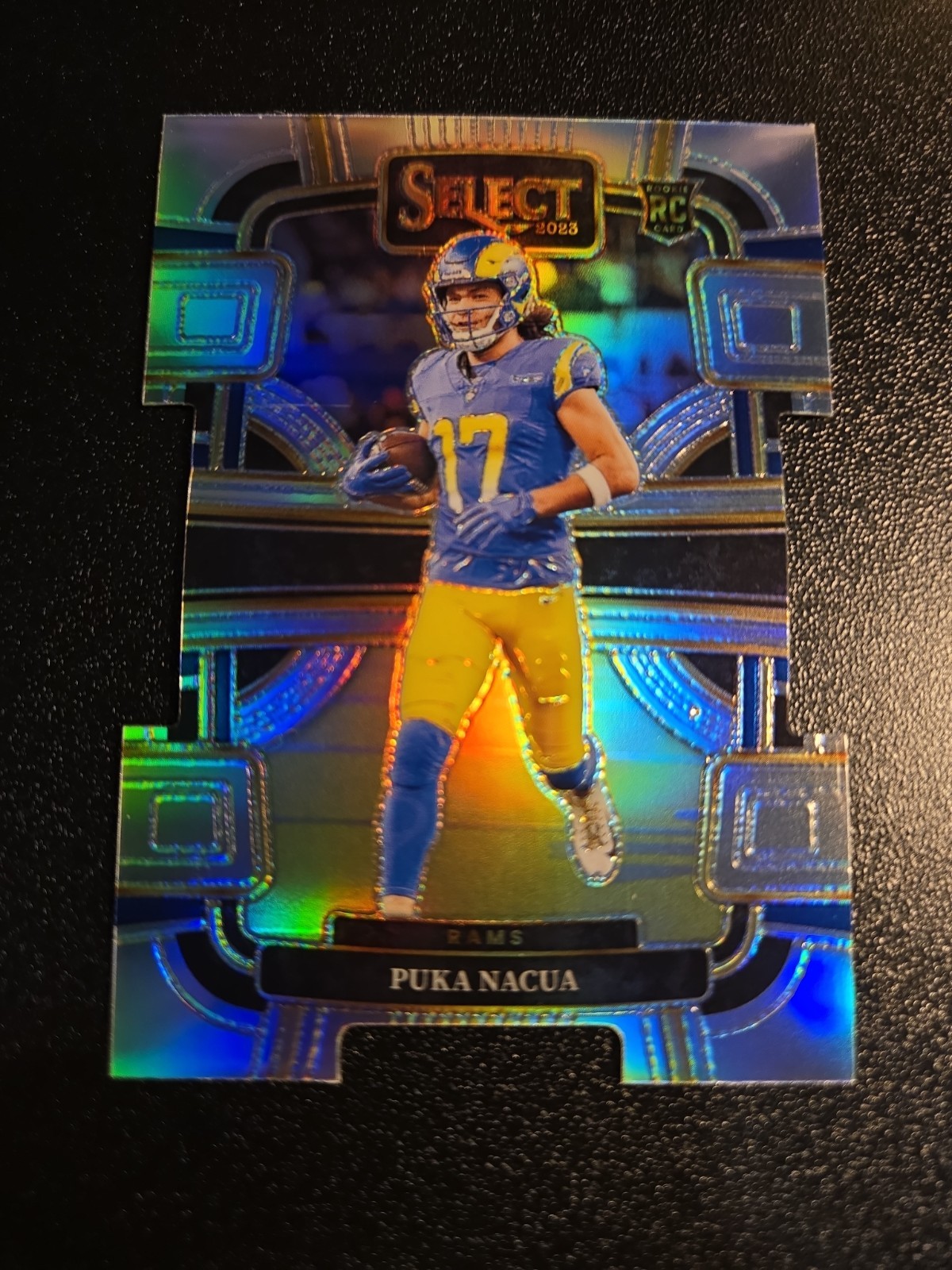 Puka Nacua Panini Select #56 Die-Cut Silver