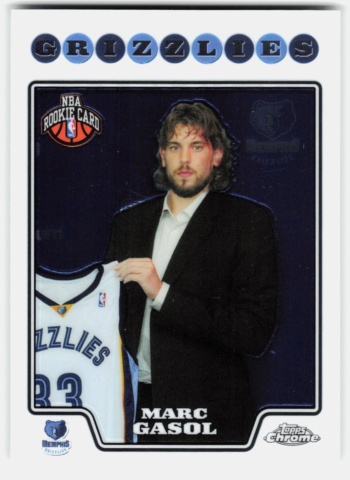 2008-09 Topps Chrome Marc Gasol Rookie #212 Memphis Grizzlies RC