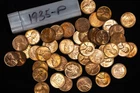 1935-P Lincoln Wheat Penny Roll 50 Coins BU Uncirculated Some Red Brown Or Toned