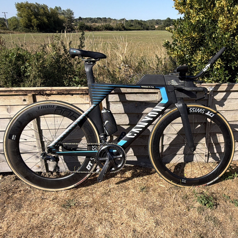 Canyon Speedmax CF SLX Carbon TT/Triathlon Bike S 700C Rim Brake Black/Blue