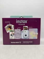 Fujifim Instax Mini SE Instant Camera Bundle 2024 Pastel Blue Film Bundle