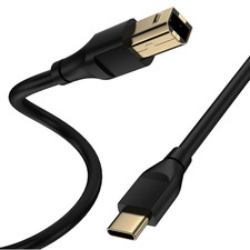 10FT USB C Printer Cable Type C to B Cord for MacBook Pro Air iPad HP Canon