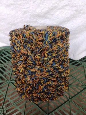 fil a tricoter Fantaisie Papier Jaune-Bleu-Orange-Vert 1kg270 - Photo 1/2
