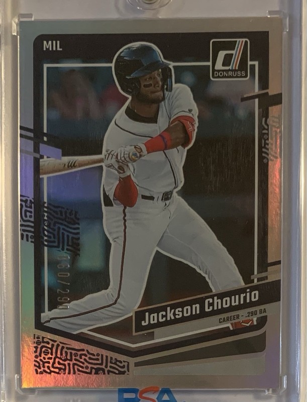 2023 Donruss Brewers Jackson Chourio Silver SP 60/290