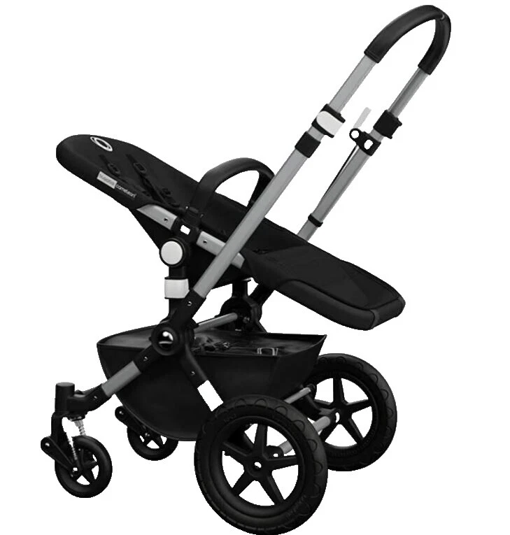 Single Travel System Strollers Lockable Swivel Wheels