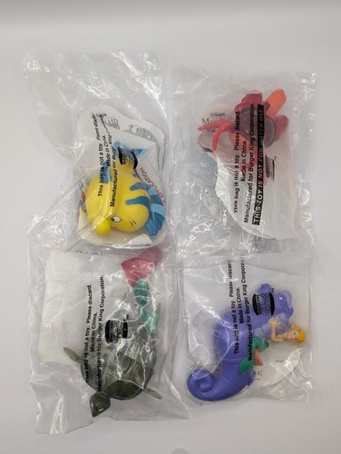 1993 Burger King Toys - The Little Mermaid Splash Collection (Complete Set Of 4) - Picture 3 of 3