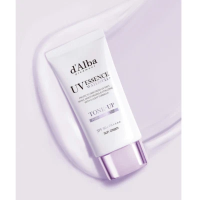 d'Alba UV Essence Waterfull Tone Up Sun Cream Purple SPF50+/PA++++ 50ml 2024 New