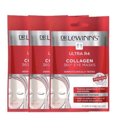 [Dr. LeWinn's] 3 Packs x Ultra R4 Collagen Eye Masks Highly Potent Collagen