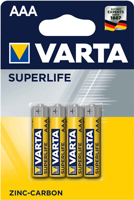 20 x VARTA Superlife AAA zinc carbon battery (5 x 4 blisters) LR3 1.5 V