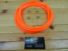 ELECTRIC ORANGE 1/4" FUEL LINE KIT FOR SNOWMOBILE DIRT BIKE ATV MOWER MOTORCYCLE