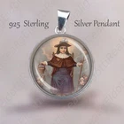 Santo Nino de Atocha Catholic Medal 925 Solid Silver Jesus Child Pendant Jewelry