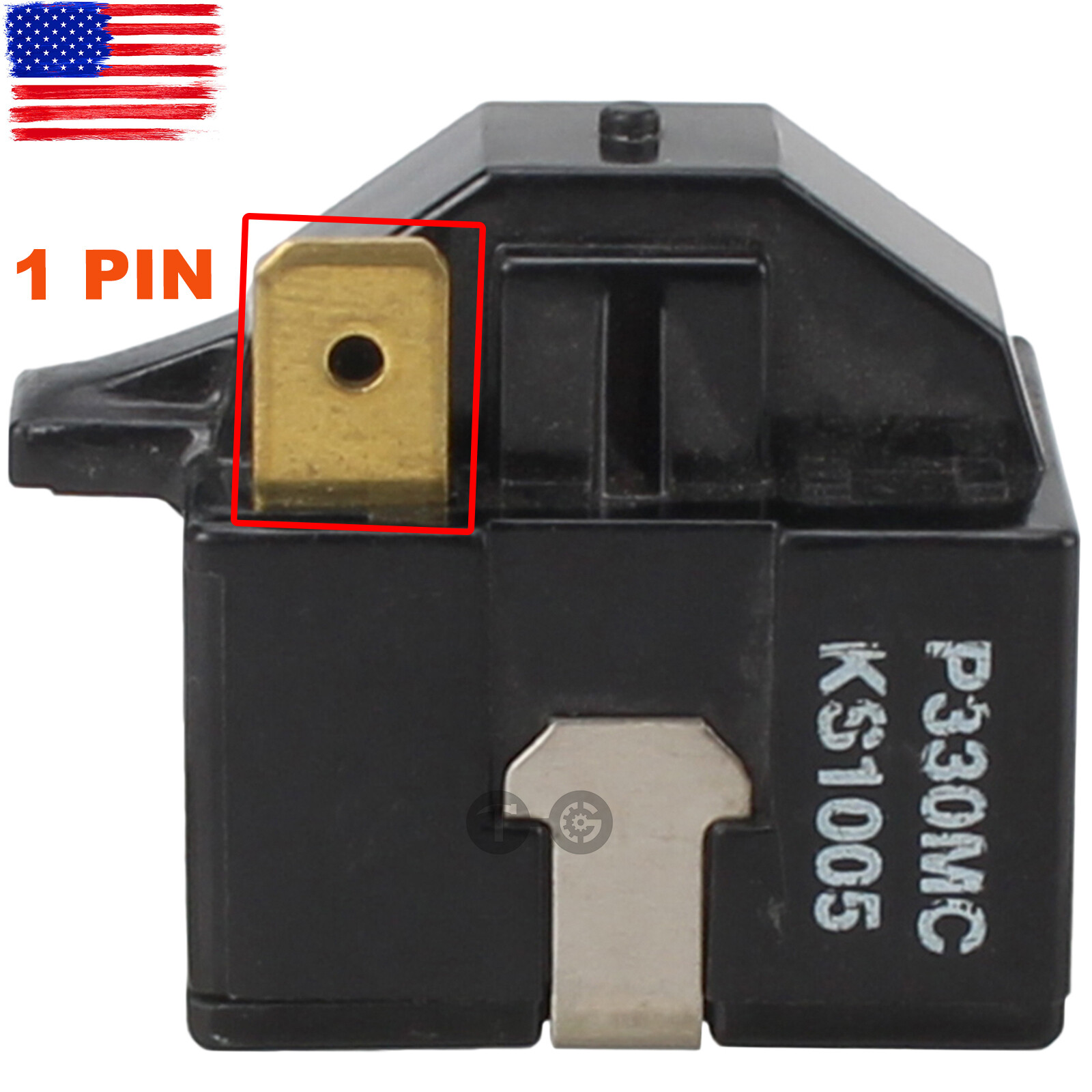 PTC Starter Compressor Relay For LG Magic Chef Refrigerator & Dehumidier P6R8MC-image