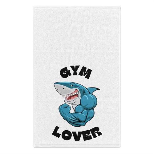 Gym Lover Shark Rally Towel, 11x18 RT7 - Picture 2 of 5