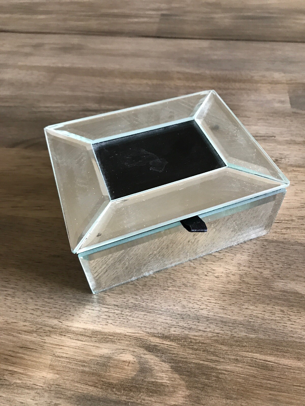 Tahari Home Small Mirrored Jewelry Trinket Box eBay
