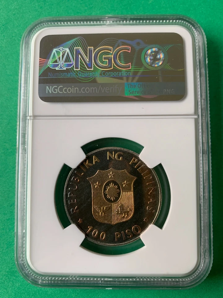 PHILIPPINES 1994 100 PISO MACARTHUR LEYTE GULF LANDING COMMEM NGC PF 67 UC - Image 4 of 4