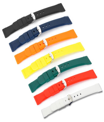 HERREN KAUTSCHUK SILIKON UHRENARMBAND 18 MM, 20 MM, 22 MM, 24 MM US