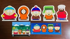 VTG 1997 South Park Comedy Central Complete Set of 7 Stickers - NOS