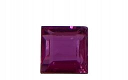NATURAL RUBY Square 1.2-1.25mm for Jewelry 1pc